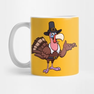 Cute Cartoon Thanksgiving Turkey Mug